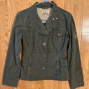 Joe Browns Khaki Green Military Utility Jacket Women’s S lightweight casual